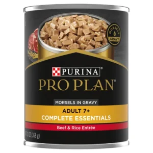 Pro Plan Senior 7+ Beef And Rice Dog Food 368g