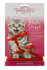 Trouble & Trix High Street Cat Harness & Lead Set
