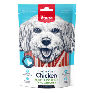 Wanpy Chicken JerkyCodfish100g