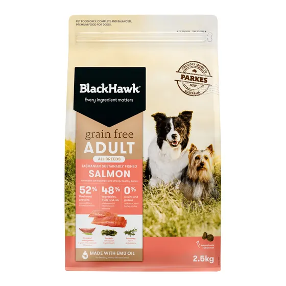Black Hawk Salmon Grain Free Dog Food 2.5kg