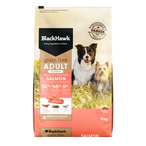 Black Hawk Salmon Grain Free Dog Food 15kg