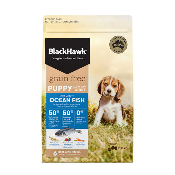 Black Hawk Grain Free Oceanfish Puppy Food 2.5kg