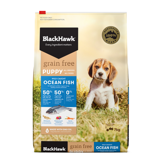Black Hawk Grain Free Oceanfish Puppy Food 7kg