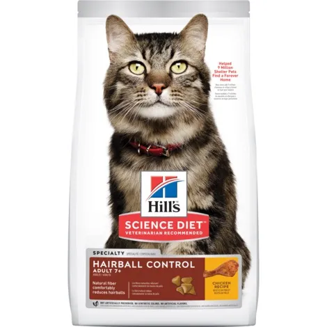 Hill's Science Diet Adult 7+ Hairball Control Senior Cat Food 2kg