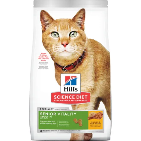 Hill's Science Diet Adult 7+ Senior Vitality Senior Cat Food 1.36kg