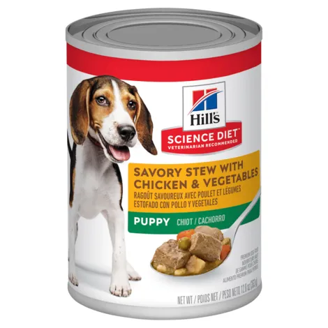 Hill's Science Diet Puppy Savory Stew Chicken & Vegetables Dog Food 363g