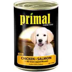 Primal Chicken & Salmon Puppy Food 390g