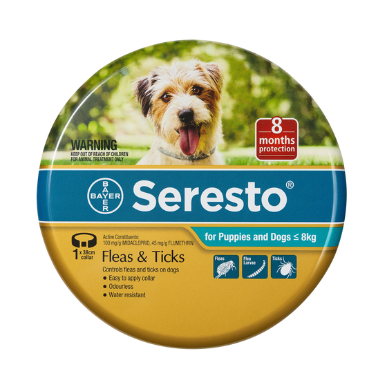 Seresto Puppy & Small Dog Under 8kg Flea & Tick Collar