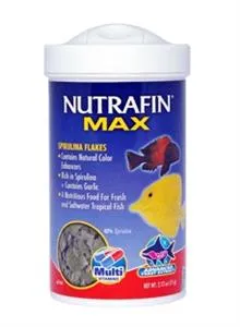 Nutrafin Max Spirulina Flake Fish Food 77g