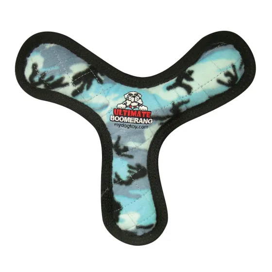 Tuffy Mighty Ultimate Boomerang Camo Blue Dog Toy