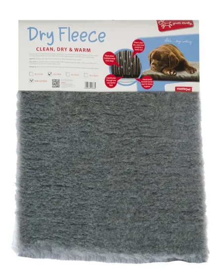 Yours Droolly Dog Bed Dry Fleece 70cm X 105cm Grey
