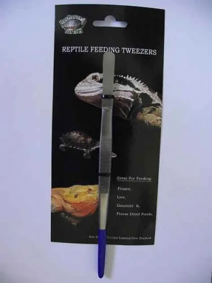 Rubber Tipped Reptile Feeder Tweezers
