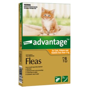 Advantage Flea Treatment For Cats & Rabbits Under 4kg - 6 Pack
