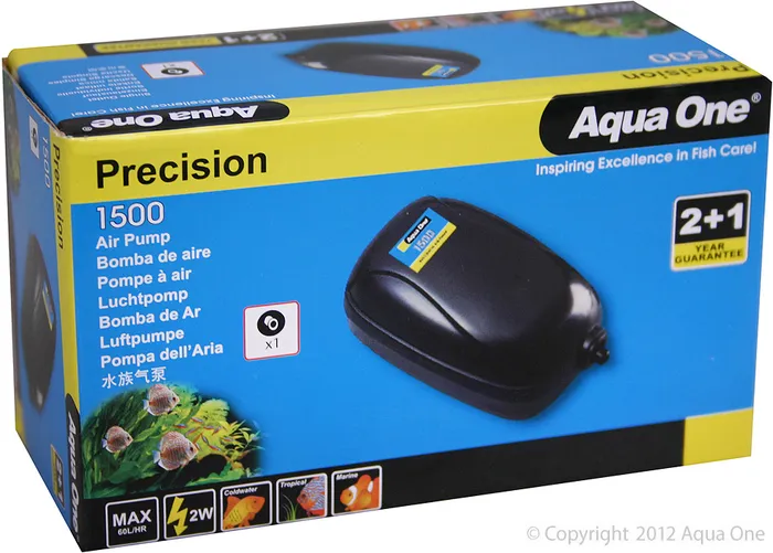 Aqua One Precision Air Pump Single 1500 60l/hr