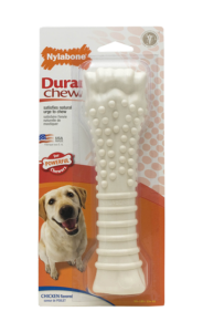Nylabone Durable Souper Chicken Bone Dog Chew Toy