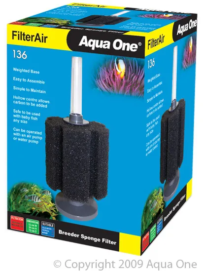 Aqua One Breeder Sponge Filter Air 136