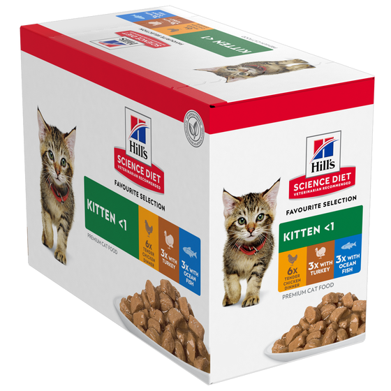 Hill’s Science Diet Kitten Variety Pack 12x85g
