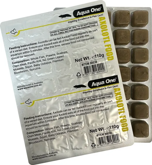 Frozen Aqua One Axolotl Food 110g