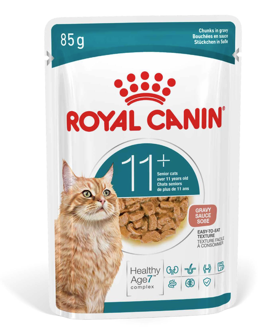 Royal Canin Ageing +11 Senior Cat Food In Gravy 85g