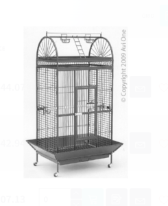 Avi One Parrot Cage - SY210 Black/Silver 102x79x177cm