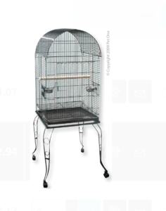 Avi One B9222SB Open Top Parrot Cage