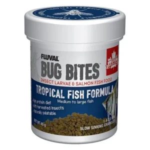 Fluval Bug Bites Tropical Fish Formula For Med/lrg Fish 45g