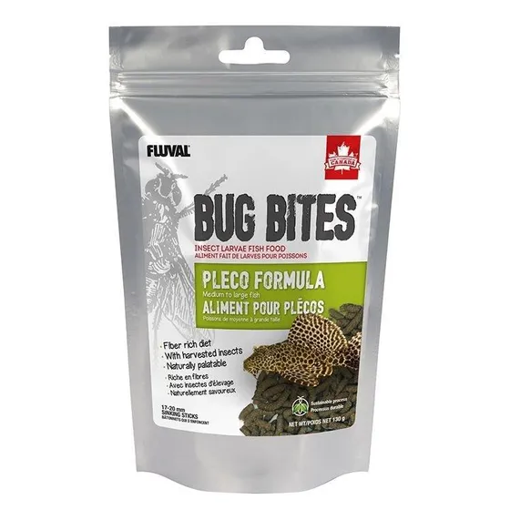 Fluval Bug Bites Pleco Formula 130g