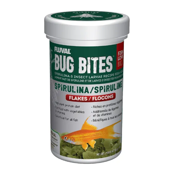 Fluval Bug Bites Spirulina Flakes 45g
