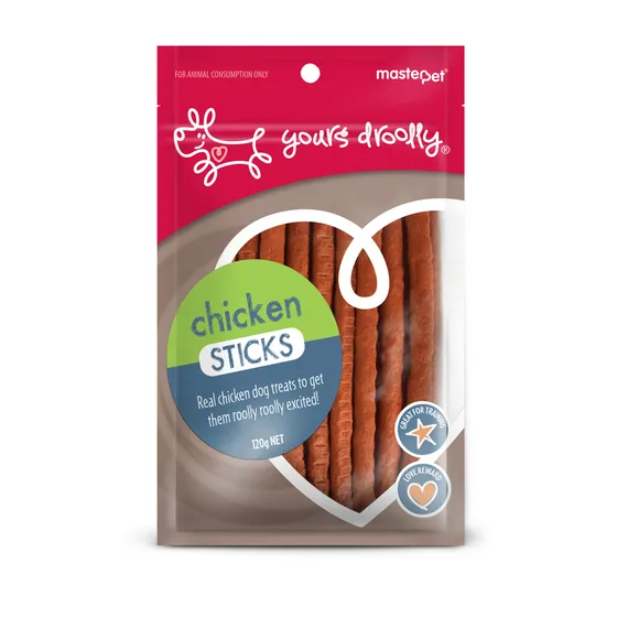 Yours Droolly Chicken Sticks Dog Treats 120g
