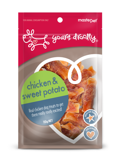 Yours Droolly Chicken & Sweet Potato Dog Treats 110g