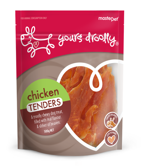 Yours Droolly Chicken Tenders Dog Treats 500g