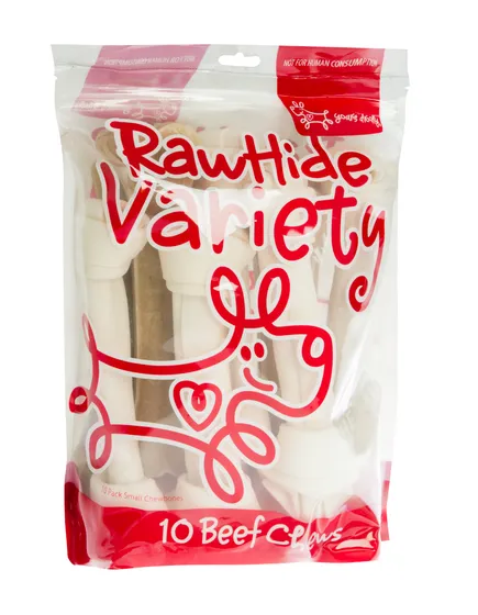 Yours Droolly Rawhide Variety 10 Pack Dog Treats