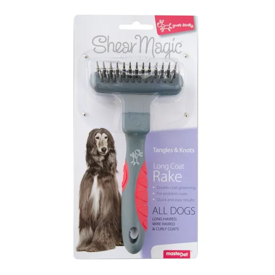 Yours Droolly Shear Magic Grooming Rake For Long Haired Dogs