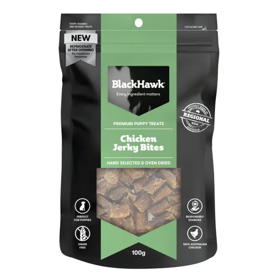 Black Hawk Puppy Treats Chicken Bites 100g