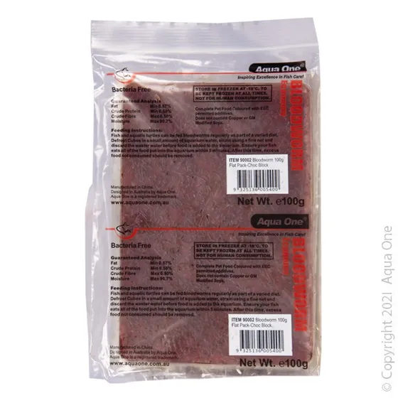 Aqua One Bloodworm Flat Pack 100g