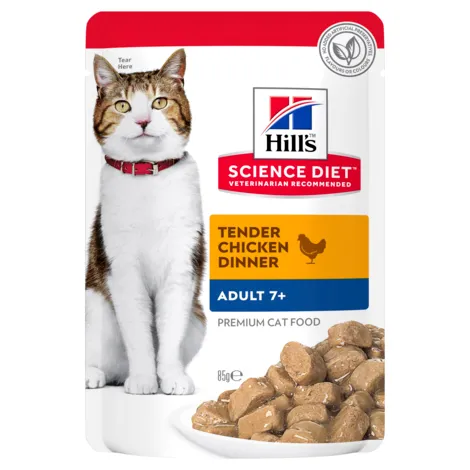 Hill's Science Diet Adult 7+ Chicken Cat Food 85g