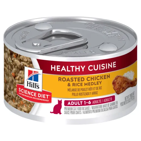 Hills Science Diet Healthy Cuisine Chicken & Rice Medley Adult Cat Food 79g