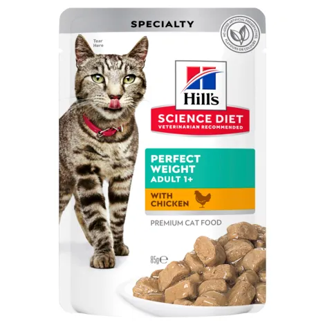 Hill's Science Diet Adult Perfect Weight Chicken Cat Food 85g