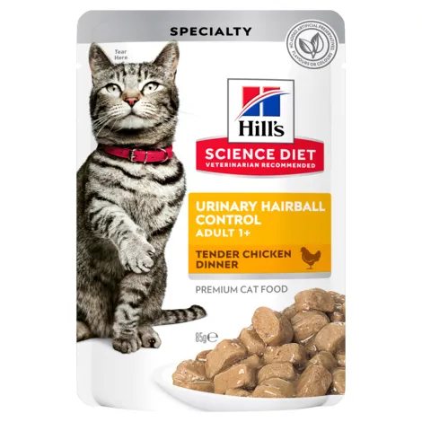 Hill's Science Diet Adult Urinary Hairball Control Chicken Cat Food 85g