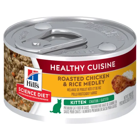 Hills Science Diet Healthy Cuisine Chicken & Rice Medley Kitten