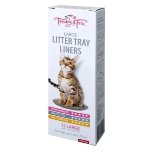 Trouble & Trix Litter Tray Liners Large 15 Pack