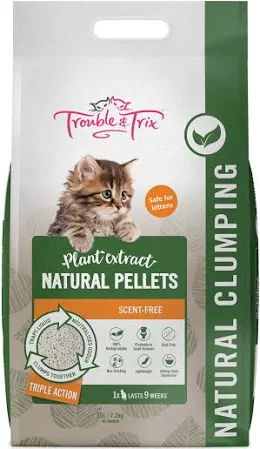 Trouble & Trix Natural Cat Litter With Cherry Blossom 15l