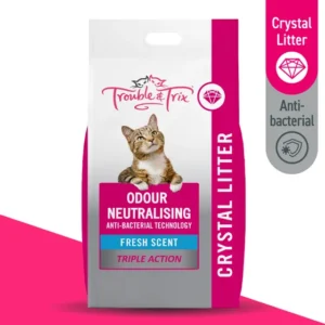 Trouble & Trix Crystal Cat Litter With Anti Bacterial Agent 7l