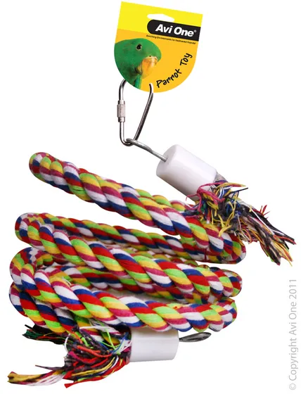 Avi One Coloured Rope Bird Toy 40cm