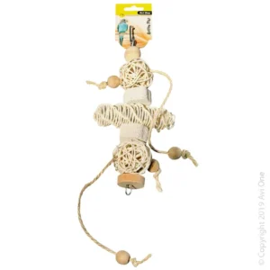 Avi One Rattan Balls Wooden Beads And Pumice 33cm