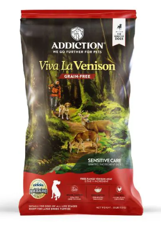 Addiction Viva La Venison Sensitive Care Dry Dog Food 1.8KG