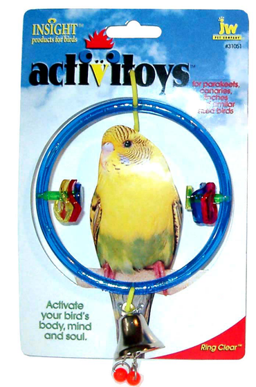 Jw Insight Ring Clear Bird Toy