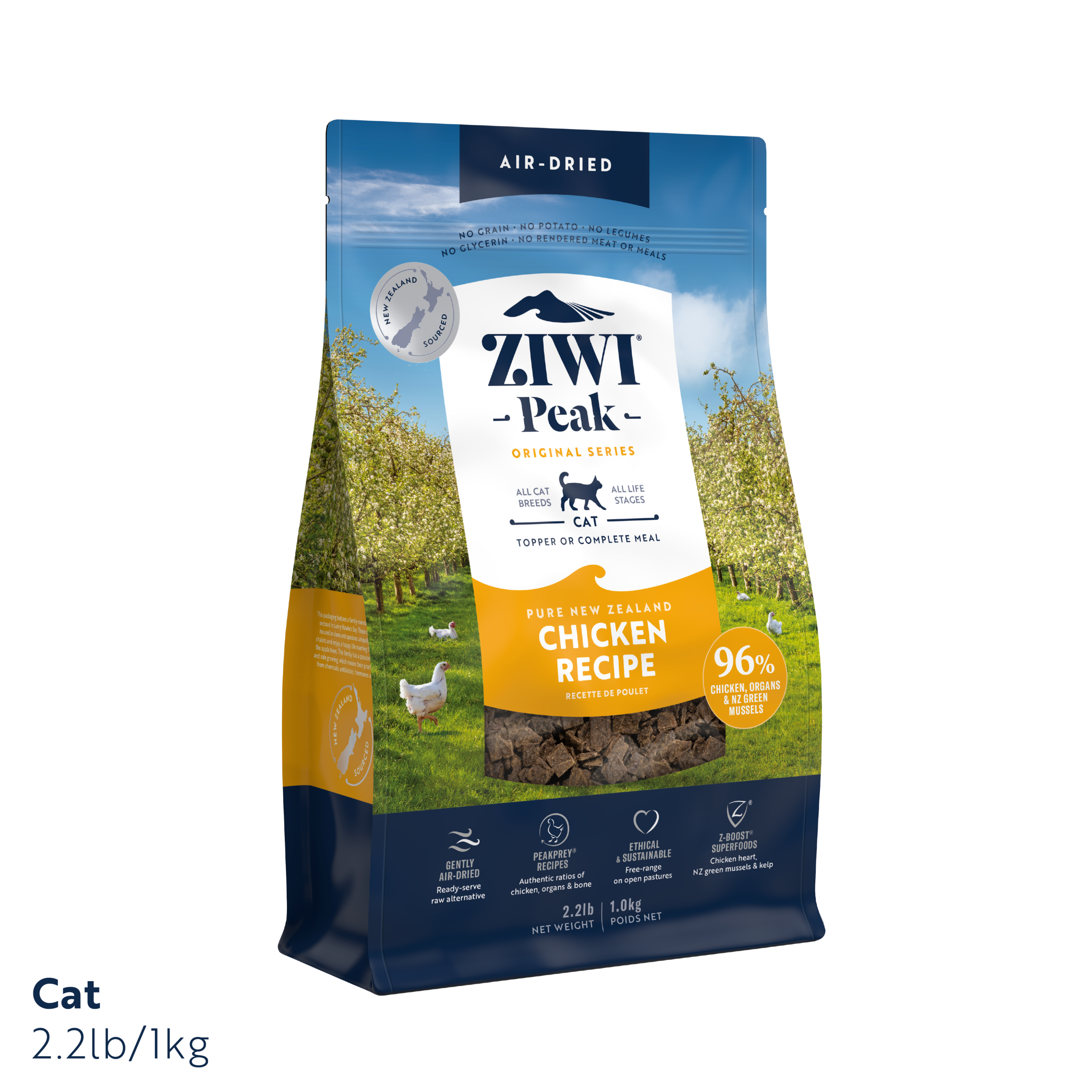 Ziwi Peak Air Dried Chicken Cat Food 1kg