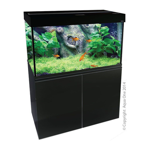 Aqua One Brilliance 120 Black Aquarium Set LED