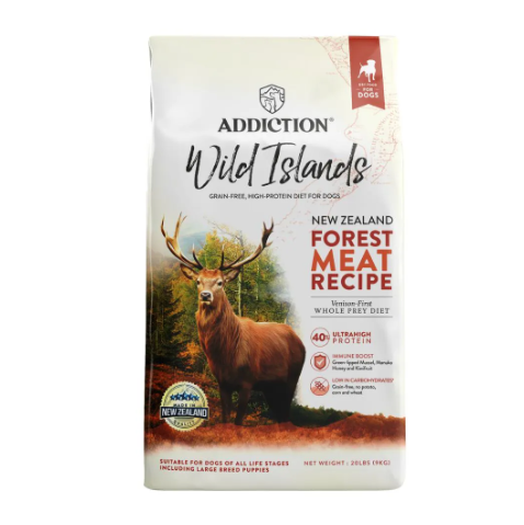 Addiction Wild Islands Forest Meat Venison High Protein Dry Dog Food 9KG